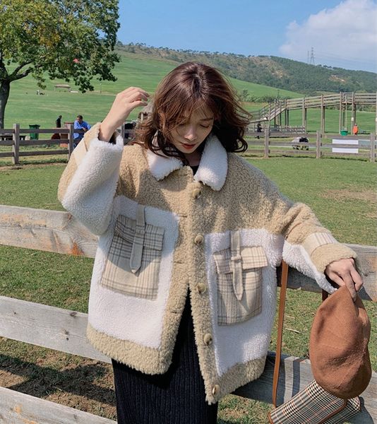 2021 new new winter coat women thickened small fragrance korean style short stitching wool ukl2, Black;brown
2021 new new winter coat women thickened small fragrance korean style short stitching wool ukl2, Black;brown