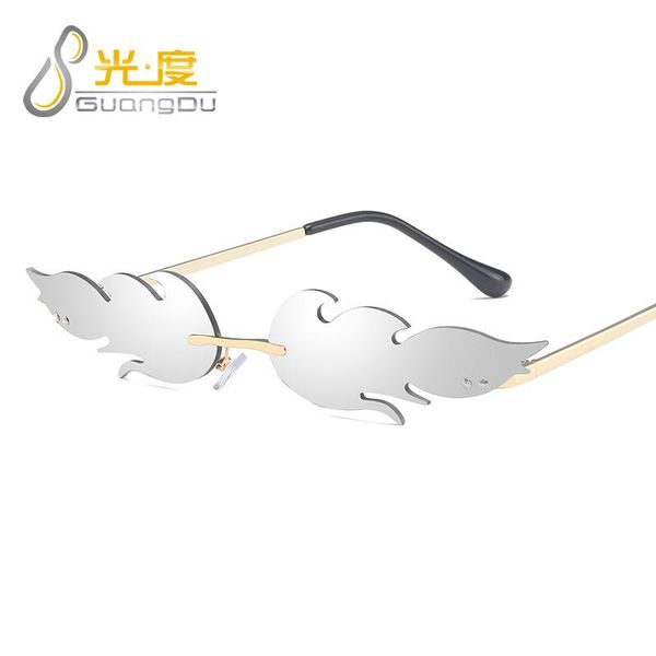 sunglasses 2021 futuristic fire flame women uv400 skinny rimless sun glasses green mirror feminino, White;black
sunglasses 2021 futuristic fire flame women uv400 skinny rimless sun glasses green mirror feminino, White;black