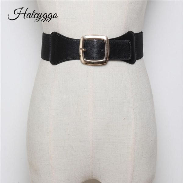 hatcyggo womens fashion elastic cinch belt wide stretch waist belt gold buckle cummerbund dress adornment for women waistbands, Black;brown
hatcyggo womens fashion elastic cinch belt wide stretch waist belt gold buckle cummerbund dress adornment for women waistbands, Black;brown
