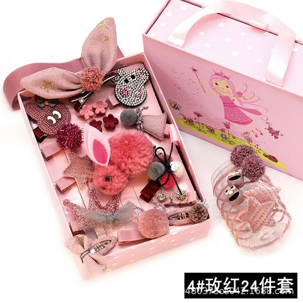 children's hairpin sets princess headdress 24 piece set cute baby hair rope bow hairpin female gift box, Slivery;white
children's hairpin sets princess headdress 24 piece set cute baby hair rope bow hairpin female gift box, Slivery;white