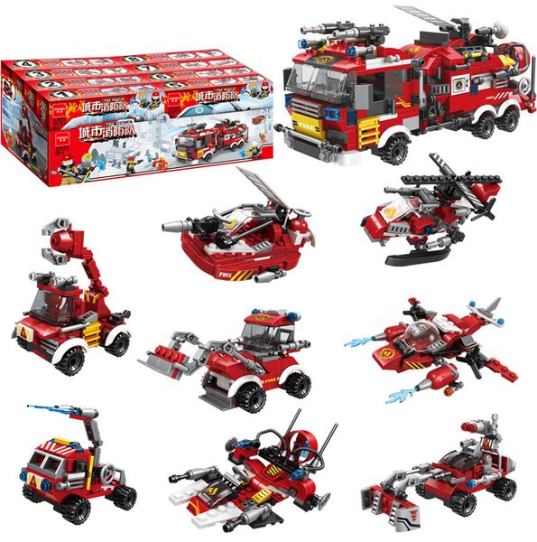 8in1 city fire building blocks diy small particle brigade helicopter station truck car bricks toys kids educational christmas gift
8in1 city fire building blocks diy small particle brigade helicopter station truck car bricks toys kids educational christmas gift