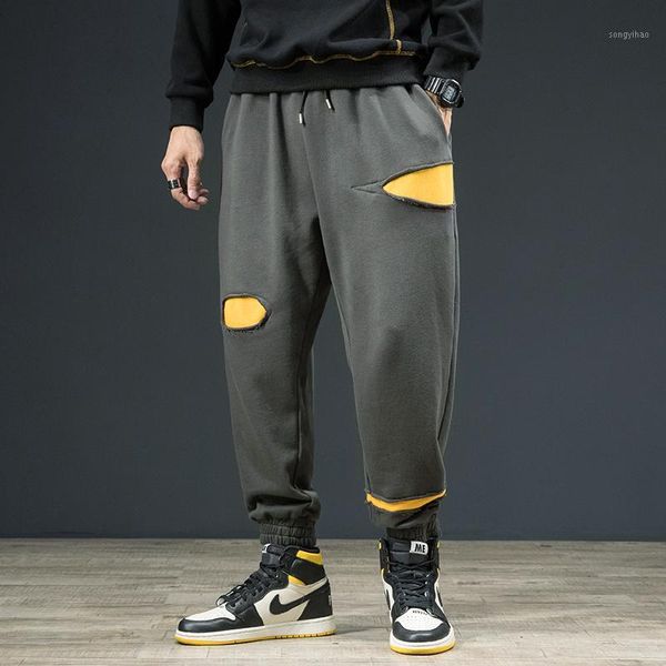 2020 spring and autumn new youth popular japanese loose hole color matching sports pants fashion casual beam pants m-4xl1, Black
2020 spring and autumn new youth popular japanese loose hole color matching sports pants fashion casual beam pants m-4xl1, Black