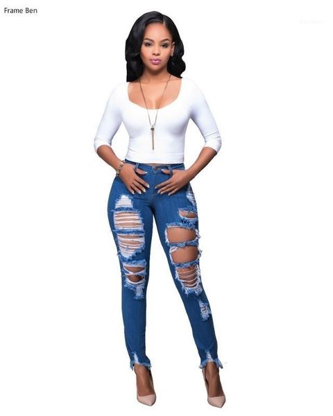 high women waist holes ripped jeans woman high elastic plus size femme light washed casual tassel frayed skinny pencil pants1, Blue
high women waist holes ripped jeans woman high elastic plus size femme light washed casual tassel frayed skinny pencil pants1, Blue