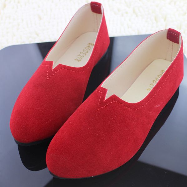 womens spring korean candy-colored flat suede womens singles shoes fashion grandma shoes large size womens shoes flat, Black 
womens spring korean candy-colored flat suede womens singles shoes fashion grandma shoes large size womens shoes flat, Black