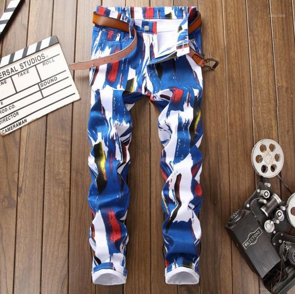 skinny men's painted 3d digital print designer elastic pants graffiti slim stretch jeans for men #50061, Blue
skinny men's painted 3d digital print designer elastic pants graffiti slim stretch jeans for men #50061, Blue