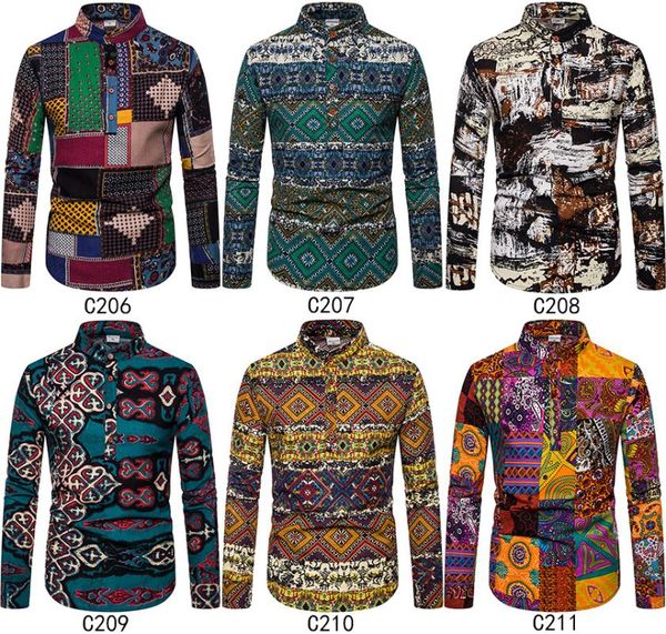 men's casual shirts fashion spring autumn men shirt slim fit flower print linen long-sleeved male floral social masculina s-2xl, White;black
men's casual shirts fashion spring autumn men shirt slim fit flower print linen long-sleeved male floral social masculina s-2xl, White;black