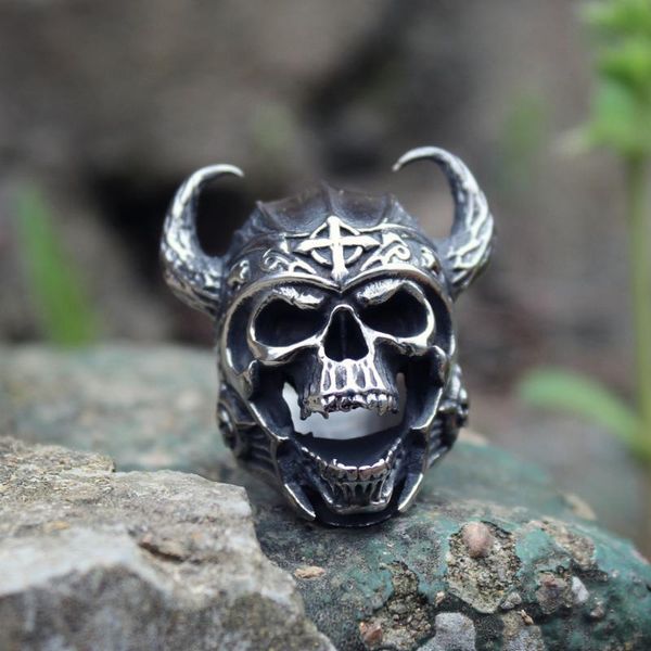 cluster rings men's boy 316l stainless steel ring viking warrior skull for men punk knights templar helmet biker jewelry, Golden;silver
cluster rings men's boy 316l stainless steel ring viking warrior skull for men punk knights templar helmet biker jewelry, Golden;silver