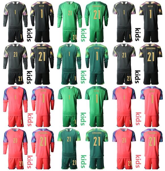 20-21 children goalkeeper gk long sleeve youth gianluigi buffon jersey set 1 sirigu 21 gianluigi donnarumma kids football shirt kits y-d-l, Black
20-21 children goalkeeper gk long sleeve youth gianluigi buffon jersey set 1 sirigu 21 gianluigi donnarumma kids football shirt kits y-d-l, Black