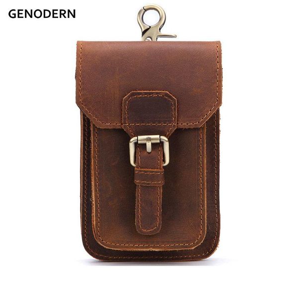 genodern men's genuine leather vintage waist packs travel fanny pack belt loops hip bum bag mobile phone pouch
genodern men's genuine leather vintage waist packs travel fanny pack belt loops hip bum bag mobile phone pouch