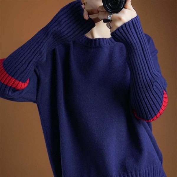 women's round neck stripe loose lazy thickened pullover long sleeve knitted bottomed sweater in autumn and winter 2020 woman sale, White
women's round neck stripe loose lazy thickened pullover long sleeve knitted bottomed sweater in autumn and winter 2020 woman sale, White