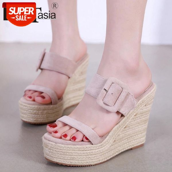 doratasia new concise buckle decorating slides casual platform summer slippers women fashion slip-on high wedges shoes woman #av9z, Black
doratasia new concise buckle decorating slides casual platform summer slippers women fashion slip-on high wedges shoes woman #av9z, Black