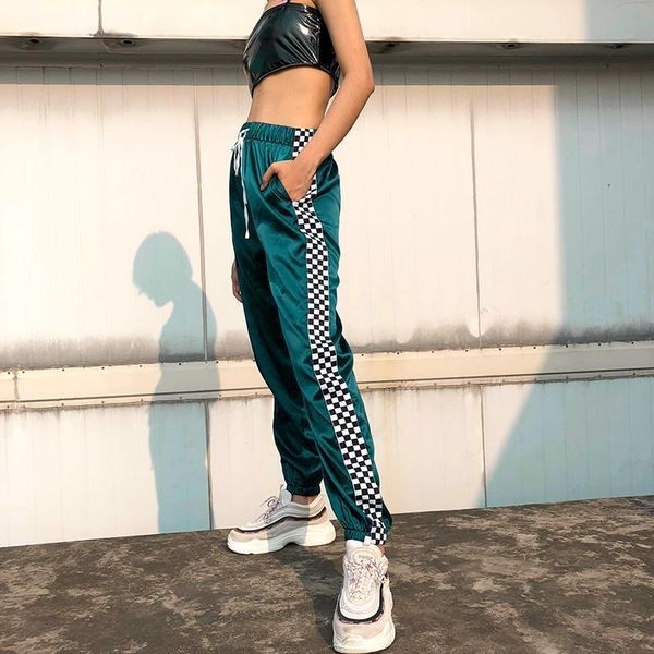 new european station checkerboard stitching fashion casual pants cotton europe and america street harlan feet pants female tide, Black;white
new european station checkerboard stitching fashion casual pants cotton europe and america street harlan feet pants female tide, Black;white