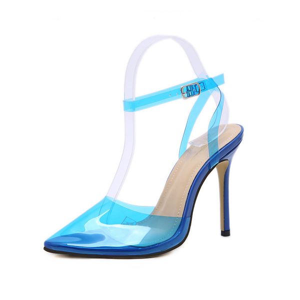 naughty transparent pvc fashion pumps women's sandals with a pointed toe thin high heel fashionable women's sandals with buckle lx, Black
naughty transparent pvc fashion pumps women's sandals with a pointed toe thin high heel fashionable women's sandals with buckle lx, Black