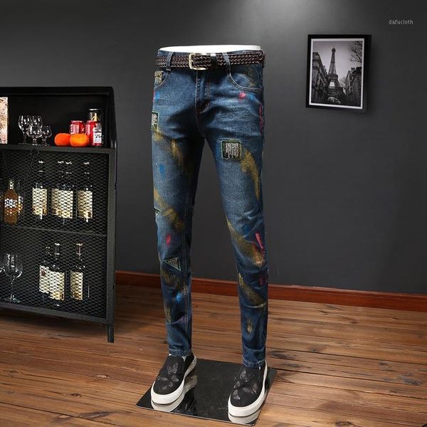 erkek jean pantolon autumn personalized jeans homme fashion mens pants embroidery jeans men slim calf pants men moda hombre 20201, Blue
erkek jean pantolon autumn personalized jeans homme fashion mens pants embroidery jeans men slim calf pants men moda hombre 20201, Blue