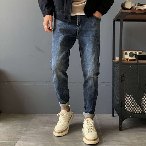 autumn and winter plush designer true jeans trendy slim casual trend versatile washable men's handsome leg pants men, Blue
autumn and winter plush designer true jeans trendy slim casual trend versatile washable men's handsome leg pants men, Blue