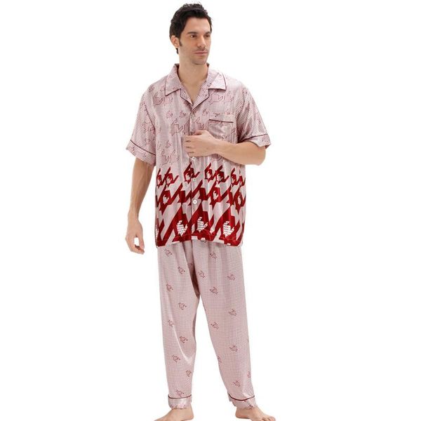 men's sleepwear silk pajamas for men short sleeve pajama man homewear summer male pyjamas pjs, Black;brown
men's sleepwear silk pajamas for men short sleeve pajama man homewear summer male pyjamas pjs, Black;brown