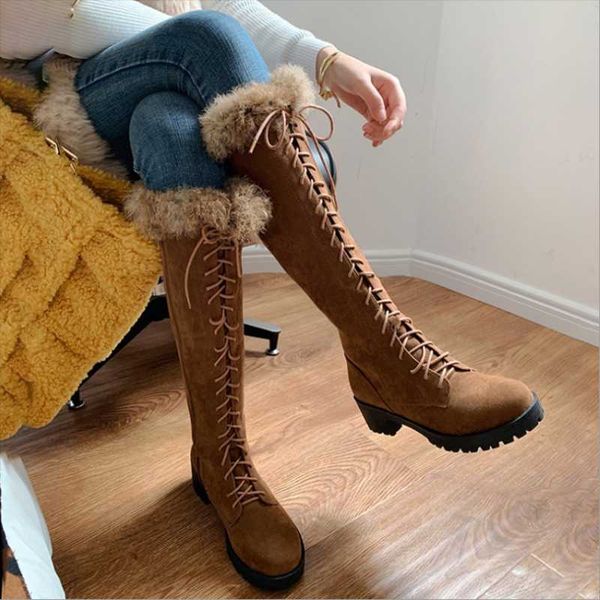 boots 2021 arrival large size 45 winter warm fur outdoor snow breathable women shoelaces knee high female fashion footwears, Black
boots 2021 arrival large size 45 winter warm fur outdoor snow breathable women shoelaces knee high female fashion footwears, Black