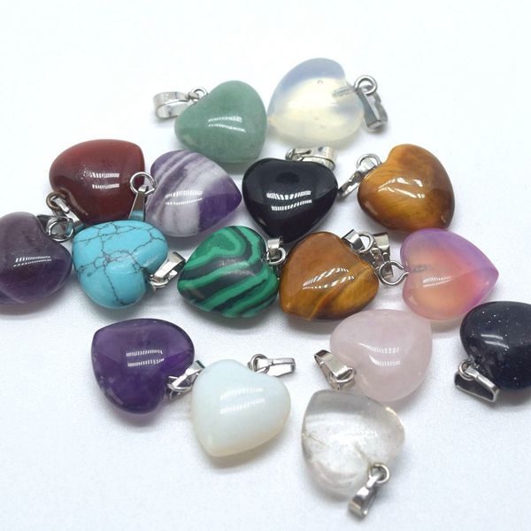 15mm heart chakra stone pendant healing rose crystal reiki charms for necklace diy jewelry making amethyst quartz, Silver
15mm heart chakra stone pendant healing rose crystal reiki charms for necklace diy jewelry making amethyst quartz, Silver