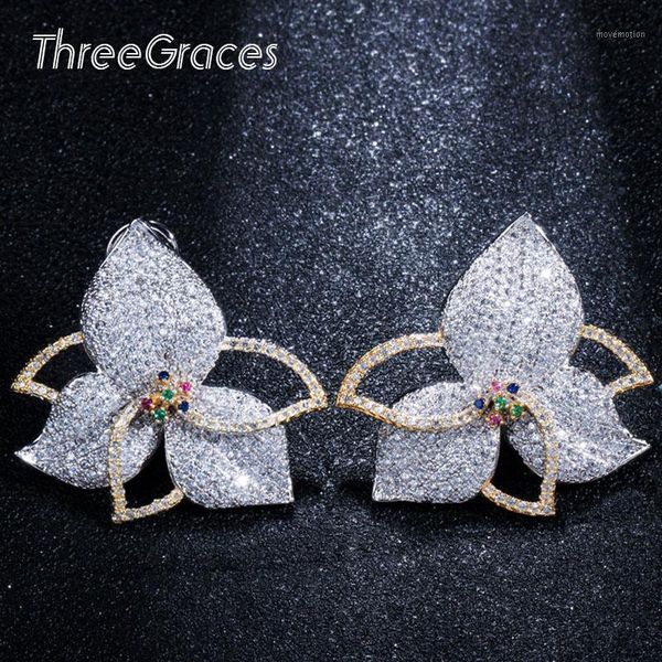 threegraces 2020 fashion brand large flower drop sliver color earrings cubic zirconia stone party jewelry for women er2501, Silver
threegraces 2020 fashion brand large flower drop sliver color earrings cubic zirconia stone party jewelry for women er2501, Silver