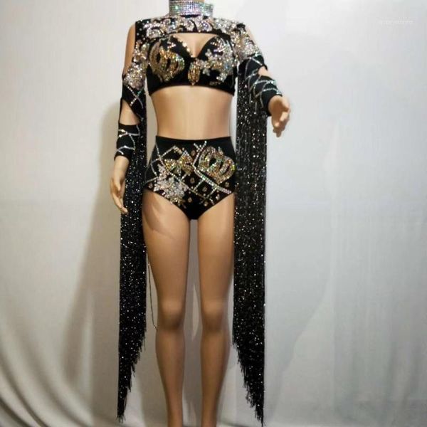 stage wear shiny black long tassel costume sparkly rhinestone performance set nightclub gogo dancer clothing rave party dt13541, Black;red
stage wear shiny black long tassel costume sparkly rhinestone performance set nightclub gogo dancer clothing rave party dt13541, Black;red