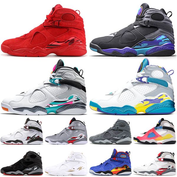 new quality 2021 jumpman 8 8s valentines day mens womens basketball shoes aqua black white south beach trainers sneakers 40-47, White;red
new quality 2021 jumpman 8 8s valentines day mens womens basketball shoes aqua black white south beach trainers sneakers 40-47, White;red