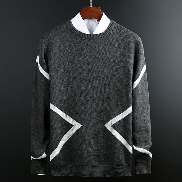 2021 new casual o-neck pullover slim long sleeve mens sweaters knitted pull homme men autumn sweater black clothing x87b, White;black
2021 new casual o-neck pullover slim long sleeve mens sweaters knitted pull homme men autumn sweater black clothing x87b, White;black