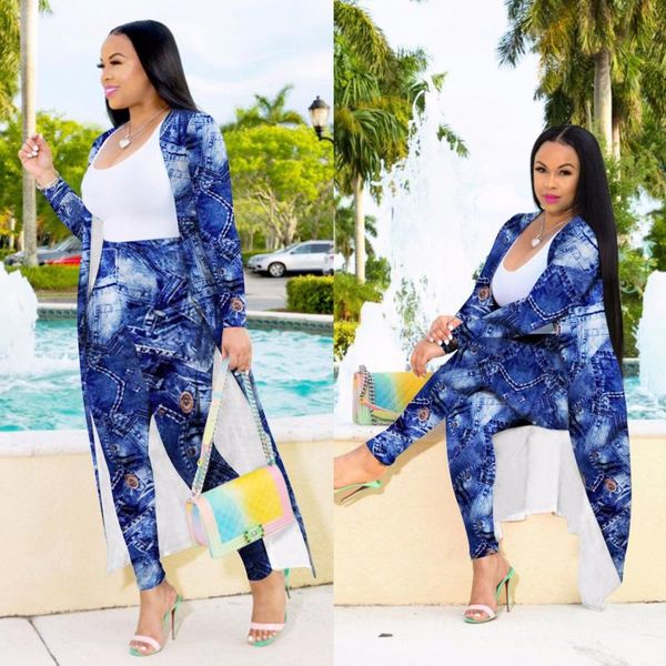 2020 autumn and winter classic printed two-piece women's long-sleeved cardigan long + trousers with fashionable casual suit, Gray
2020 autumn and winter classic printed two-piece women's long-sleeved cardigan long + trousers with fashionable casual suit, Gray
