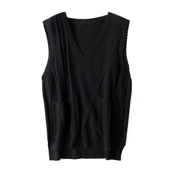 2021 new women fashion oversized big pocket knitted vest sweater vintage sleeveless side vents female waistcoat chic 3qmb, White;black
2021 new women fashion oversized big pocket knitted vest sweater vintage sleeveless side vents female waistcoat chic 3qmb, White;black