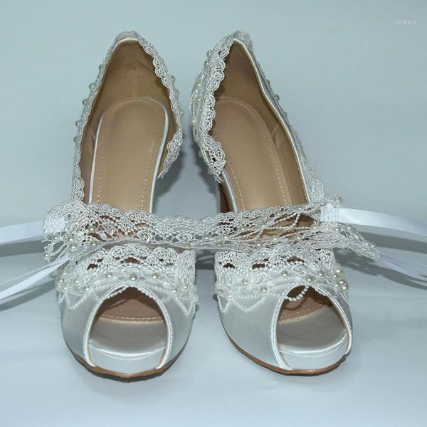 dress shoes 8cm white santin lace princess pumps sweet party heels wedding shoes1, Black