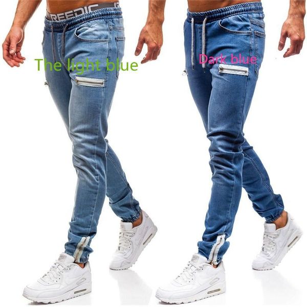 men's jeans men high-elastic skinny biker denim multi-pocket zipper pencil pants fashion casual trousers 3 styles1, Blue
men's jeans men high-elastic skinny biker denim multi-pocket zipper pencil pants fashion casual trousers 3 styles1, Blue