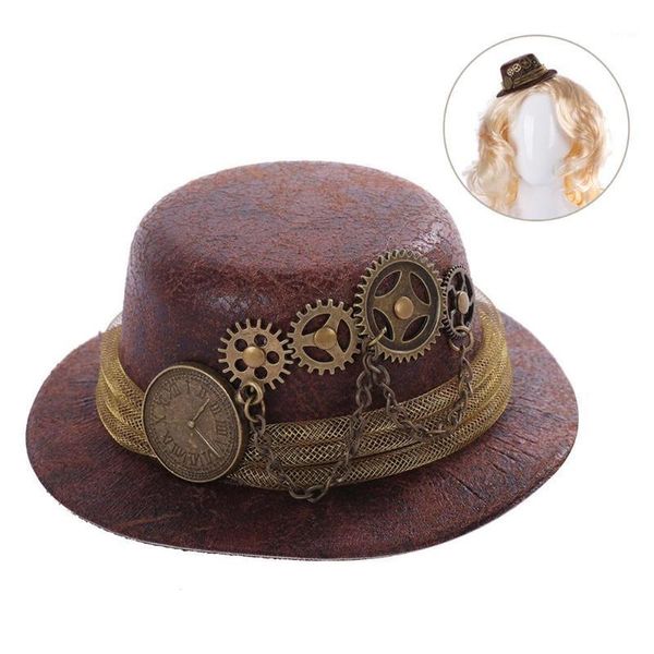 party hats costume black steampunk hat halloween decoration props men women vintage carnival cosplay dome bowler 1
party hats costume black steampunk hat halloween decoration props men women vintage carnival cosplay dome bowler 1