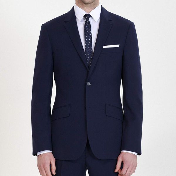 men's 3 piece flat collar skinny navy blue suits business modern designed custom gentleman men suits ( jacket+vest+pants), White;black
men's 3 piece flat collar skinny navy blue suits business modern designed custom gentleman men suits ( jacket+vest+pants), White;black