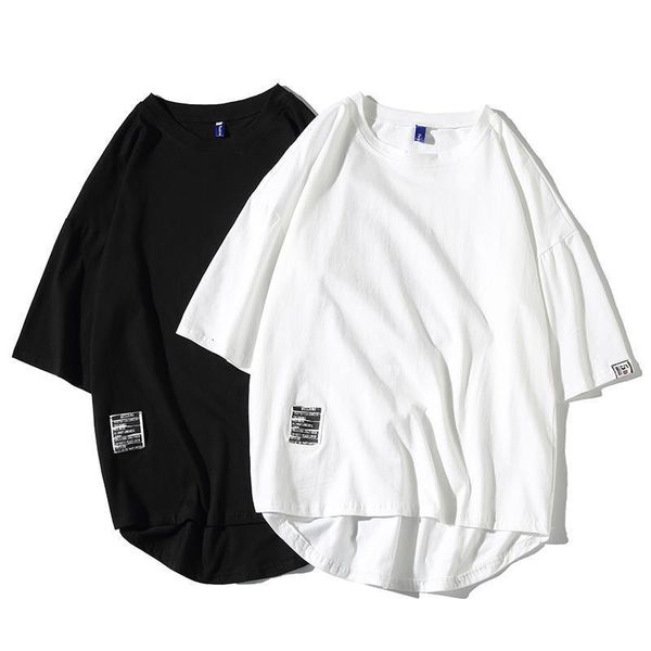 men t shirt hip-hop cotton t-shirt o-neck 2021 summer japanese style oversized male causal tshirts 5xl fashion loose tees, White;black
men t shirt hip-hop cotton t-shirt o-neck 2021 summer japanese style oversized male causal tshirts 5xl fashion loose tees, White;black