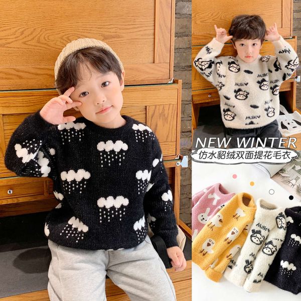 autumn mink sweater winter 2020 new t-shirt pullover boys' warm children's fashion, Blue
autumn mink sweater winter 2020 new t-shirt pullover boys' warm children's fashion, Blue