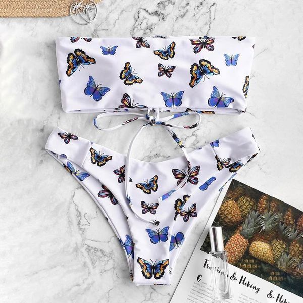 women bikini swimsuit butterfly print strapless swimsuit push up padded female bathing low waisted brazilian swimwear #t2g1, White;black
women bikini swimsuit butterfly print strapless swimsuit push up padded female bathing low waisted brazilian swimwear #t2g1, White;black