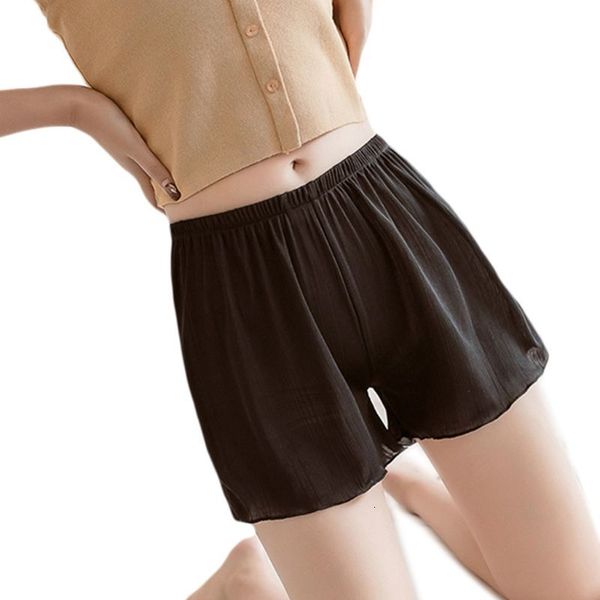 women plus size loose security shorts solid color ruffles hem safety ribbed striped casual home underwear m-4xl, White;black
women plus size loose security shorts solid color ruffles hem safety ribbed striped casual home underwear m-4xl, White;black