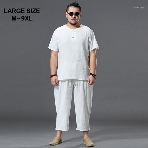 men's tracksuits men summer set t-shirts & eight-length pants man super plus size -9xl loose o-neck short sleeve t-shirt trousers 7xl, Gray
men's tracksuits men summer set t-shirts & eight-length pants man super plus size -9xl loose o-neck short sleeve t-shirt trousers 7xl, Gray