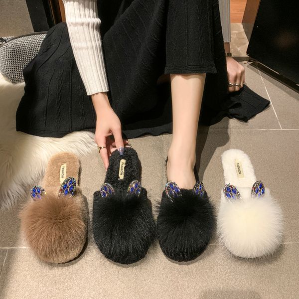female shoes womens slippers outdoor fur flip flops luxury slides mules low butterfly-knot cover toe flock 2020 plush x1020, Black
female shoes womens slippers outdoor fur flip flops luxury slides mules low butterfly-knot cover toe flock 2020 plush x1020, Black