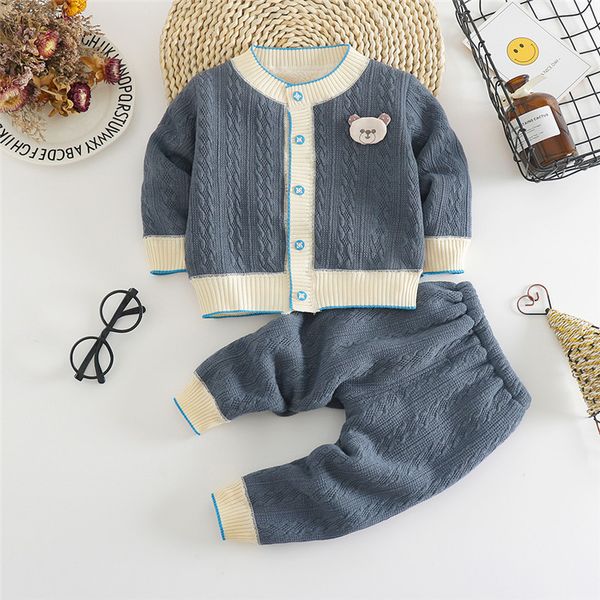 children's plus fluffy pants cardigan suit girls' winter lambskin thickened knitted warm two piece home clothes, White
children's plus fluffy pants cardigan suit girls' winter lambskin thickened knitted warm two piece home clothes, White