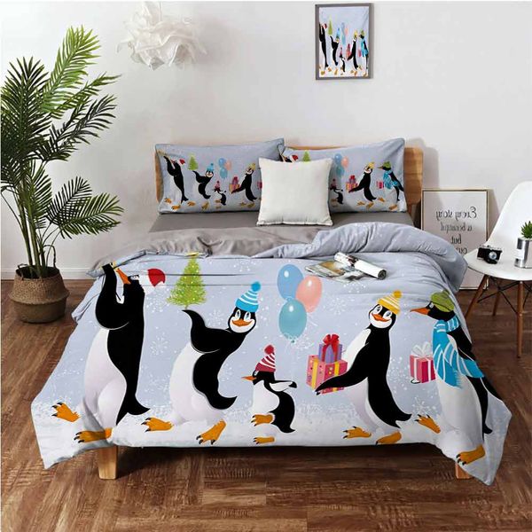 group of cute penguins in caps walking on snow with surprise christmas presentsbedding 3-piece set
group of cute penguins in caps walking on snow with surprise christmas presentsbedding 3-piece set