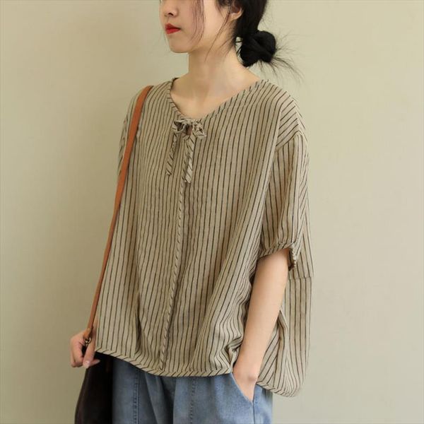 2020 summer new fashion women short sleeve loose cotton striped tshirt all matched casual tee shirt femme plus size s870, White
2020 summer new fashion women short sleeve loose cotton striped tshirt all matched casual tee shirt femme plus size s870, White