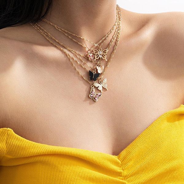 timeonly moking bling hrinestone multi-color butterflies ожерелье полая ссылка цепи кулонницы ожерелье для женских ювелирных изделий, Silver
timeonly moking bling hrinestone multi-color butterflies ожерелье полая ссылка цепи кулонницы ожерелье для женских ювелирных изделий, Silver
