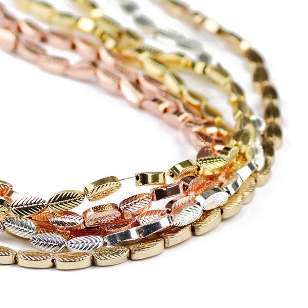 rose gold silvers hematite natural stone 8*4mm leaves leaf loose spacer beads for jewelry making diy bracelet earring findings
rose gold silvers hematite natural stone 8*4mm leaves leaf loose spacer beads for jewelry making diy bracelet earring findings