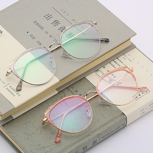 fashion sunglasses frames glasses light wight oval frame simple transparent clear metal decoration women eyewear lentes mujer 160051, Black
fashion sunglasses frames glasses light wight oval frame simple transparent clear metal decoration women eyewear lentes mujer 160051, Black