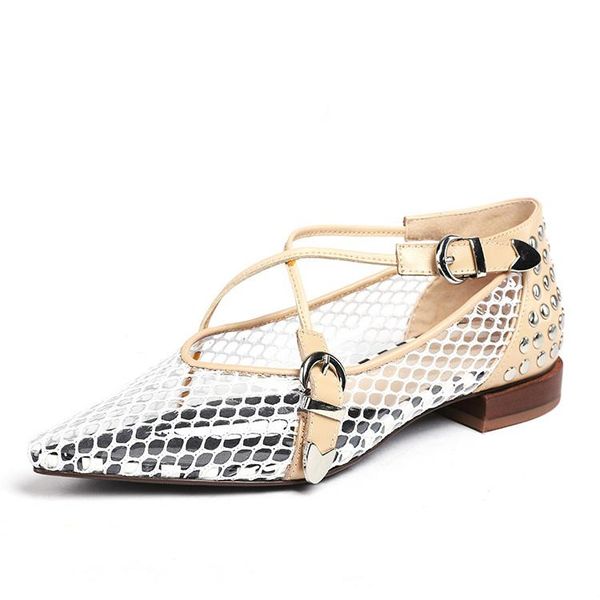 summer new genuine leather mesh pointed toe women's pumps size 34-39 fashion wild rivet gladiator ladies casual shoes, Black
summer new genuine leather mesh pointed toe women's pumps size 34-39 fashion wild rivet gladiator ladies casual shoes, Black