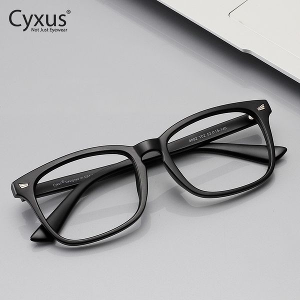 cyxus nerd square eyeglasses frame for men/women clear lens black eyewear 8082 t200428, Silver
cyxus nerd square eyeglasses frame for men/women clear lens black eyewear 8082 t200428, Silver