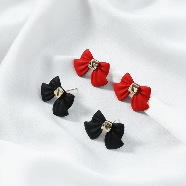 stud red bowknot earrings metal korean trendy earring for women 2021 vintage cute jewelry fashion wholesale, Golden;silver
stud red bowknot earrings metal korean trendy earring for women 2021 vintage cute jewelry fashion wholesale, Golden;silver