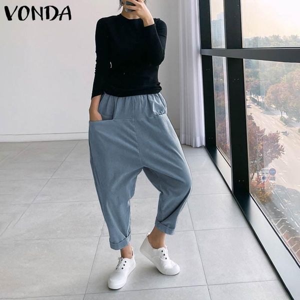 women's pants & capris 2021 women casual elastic high waist solid drop crotch harem plus size fashion long trousers vonda loose bottoms, Black;white
women's pants & capris 2021 women casual elastic high waist solid drop crotch harem plus size fashion long trousers vonda loose bottoms, Black;white