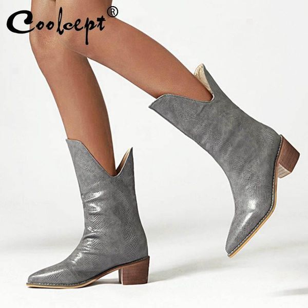 coolcept leather 6 colors women ankle boots fashion pointed toe women shoes square heel warm winter casual zapatos size 34-47, Black
coolcept leather 6 colors women ankle boots fashion pointed toe women shoes square heel warm winter casual zapatos size 34-47, Black