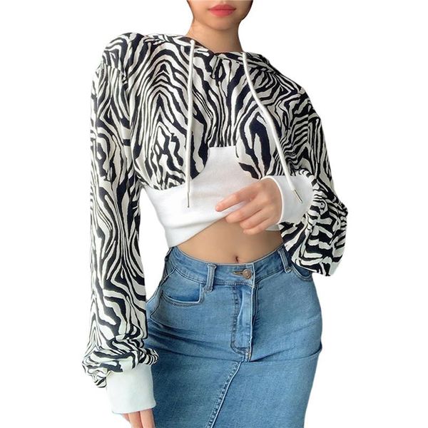 women's hoodies & sweatshirts zebra pattern sweatshirt loose short crop women long sleeve drawstring ladies womens clothing, Black
women's hoodies & sweatshirts zebra pattern sweatshirt loose short crop women long sleeve drawstring ladies womens clothing, Black